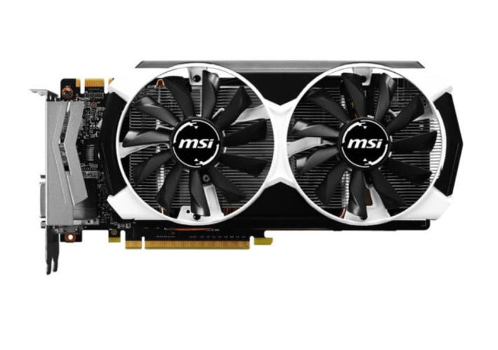 MSI GTX 960 显卡外观正面视图
