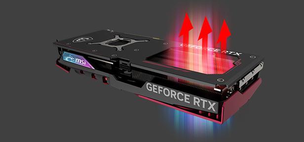 Modern PC case with installed slim GPU