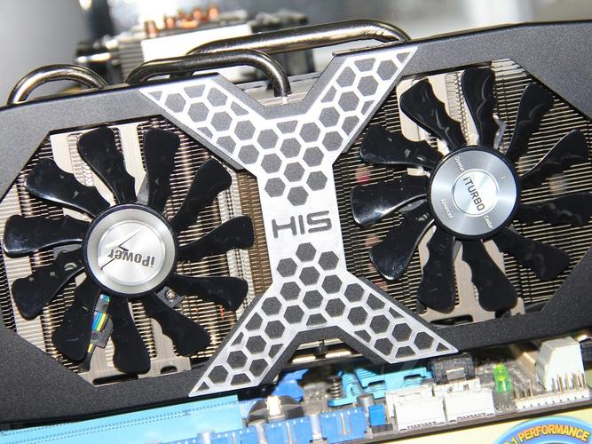 PC gaming rig with graphics card