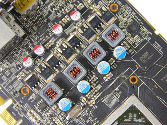 Graphics card cooling system close-up