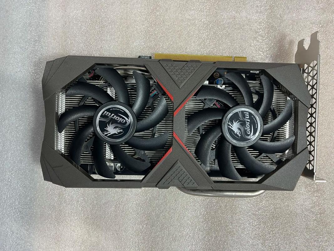 Graphics card on table hardware detail