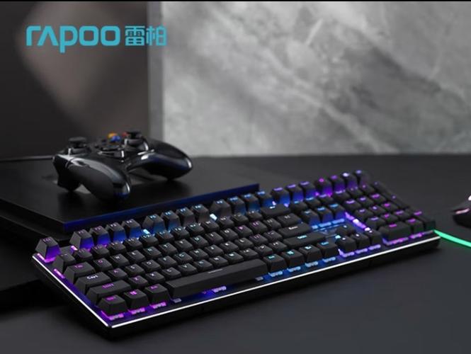 Black wired keyboard close-up view