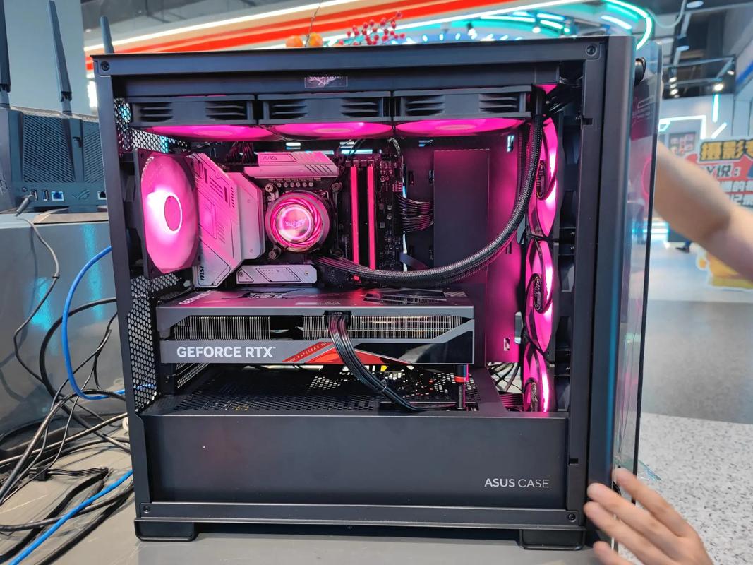 Person building a computer