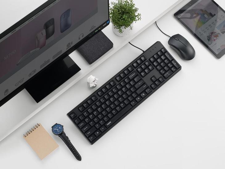 雷柏NX1800PRO键盘俯视图