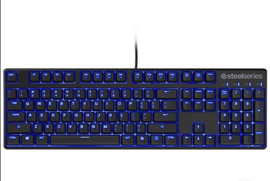 Gaming keyboard on desk