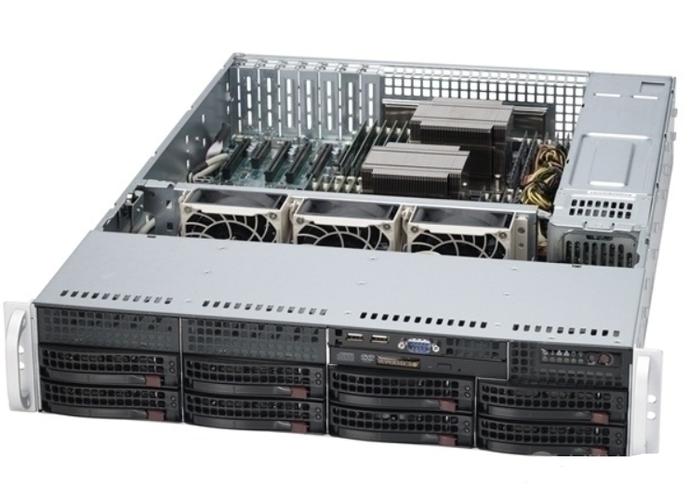 Server rack with multiple cases