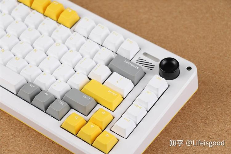 Compact mechanical keyboard on desk with stylish appearance