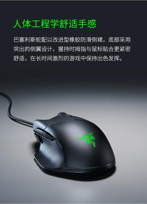 雷蛇巴塞利斯蛇标准版鼠标正面图