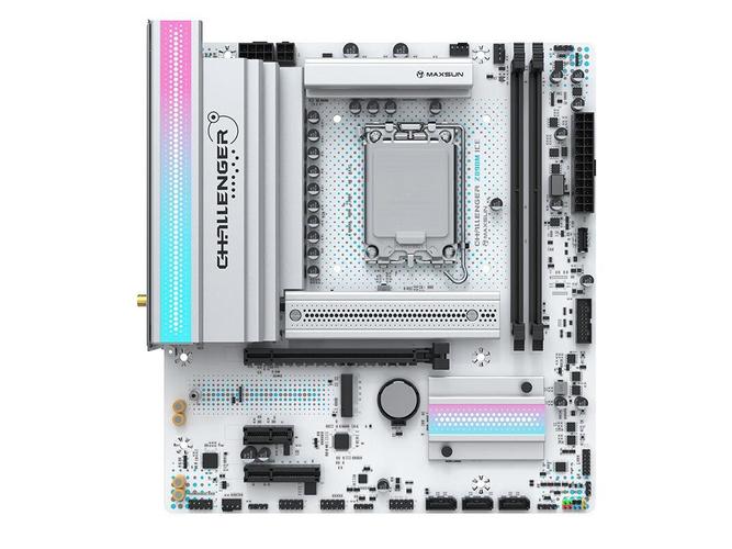 铭瑄Z890M WIFI ICE主板整体外观