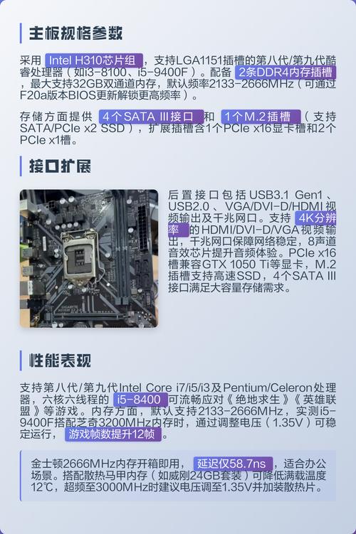 技嘉H310M S2 2.0装机效果