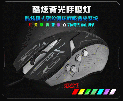 科普斯牧马人游戏鼠标整体外观