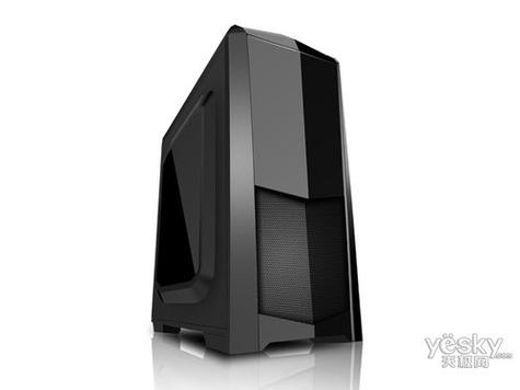Close-up of PC case side panel