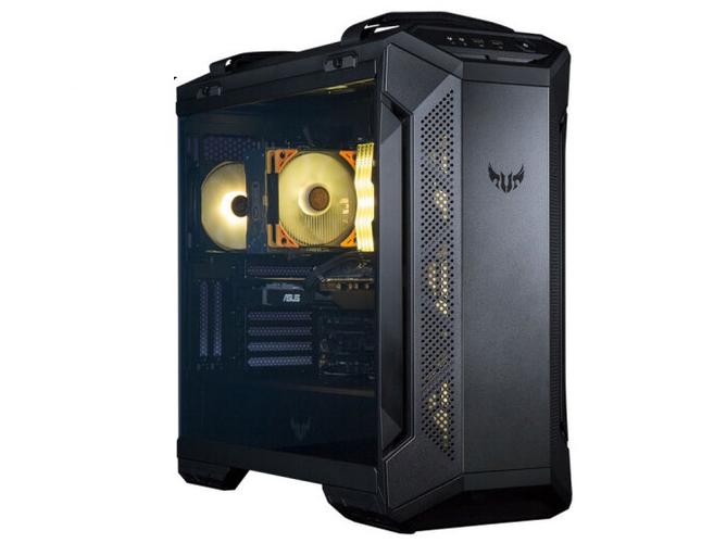 游戏 PC 机箱内部组装完成效果