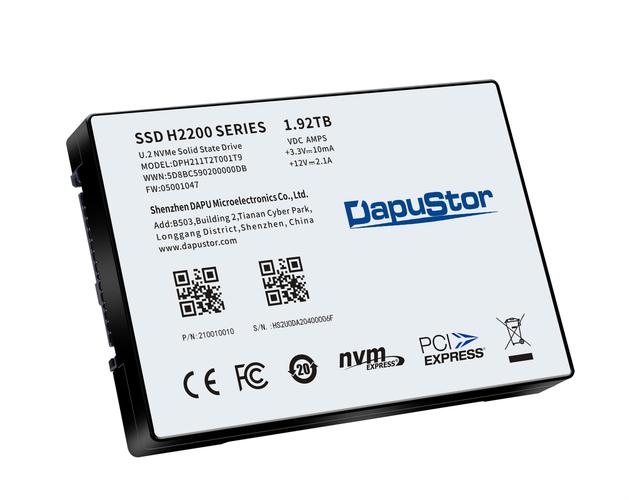 Close-up of professional SSD drive casing and interface