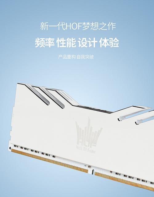 影驰HOF EXTREME内存白色外观