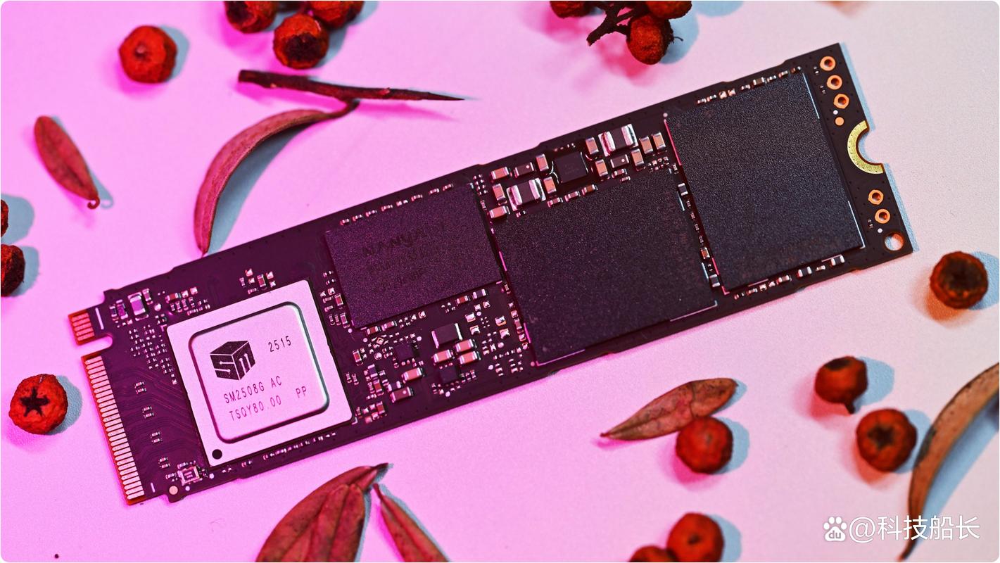 M.2 SSD close-up on motherboard