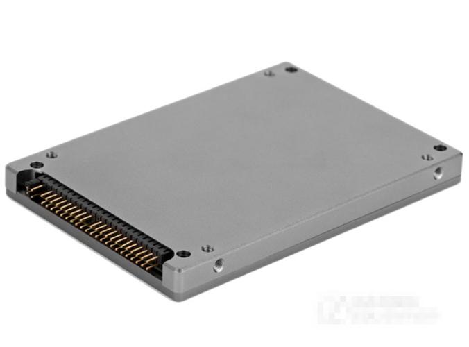 Computer hardware SSD installation detail