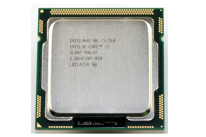 Intel Core i5 760 CPU top view