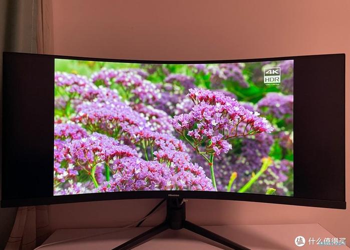 Gaming setup with curved monitor