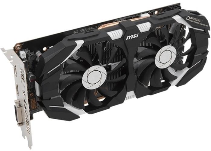 微星GTX 1060飙风显卡正面照