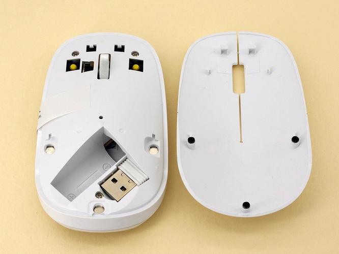 Close-up of white computer mouse