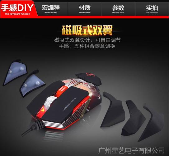 白色游戏鼠标桌面展示