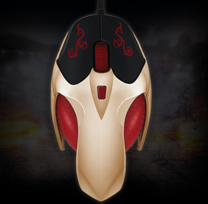 Gaming mouse on desk
