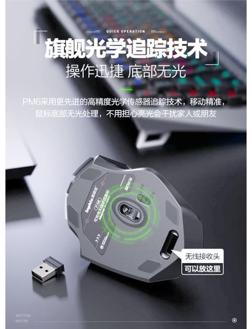 Gaming mouse in use