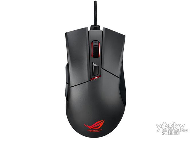 Gaming setup with high performance mouse