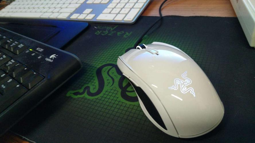 Gaming mouse in action