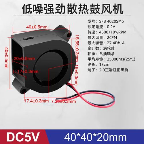 散热风扇规格对比