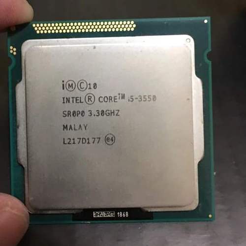 Intel CPU processor close-up view