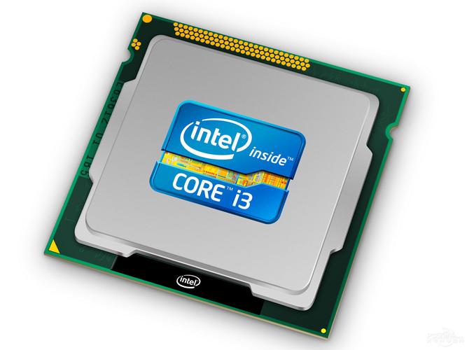 CPU chip on motherboard technical view