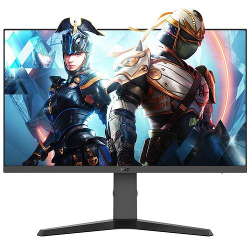 Gaming monitor on desk setup