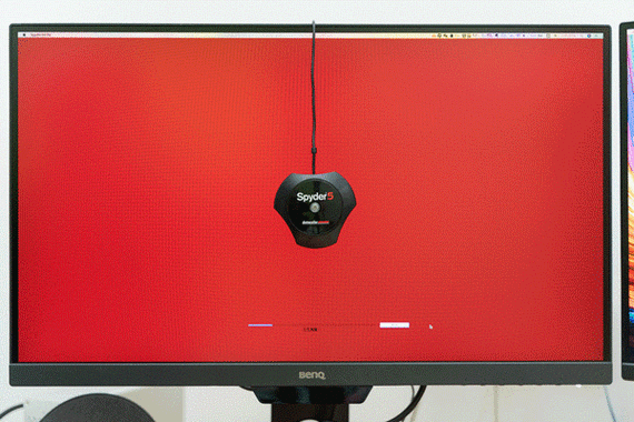 Professional workspace with monitor