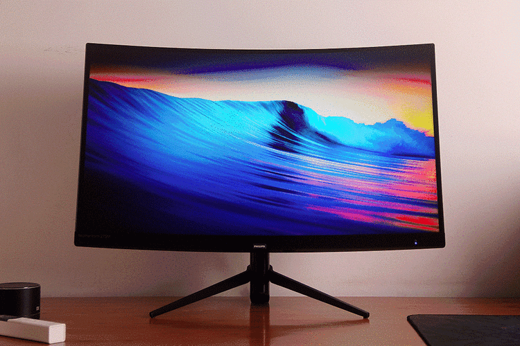Sleek gaming monitor purchase setup
