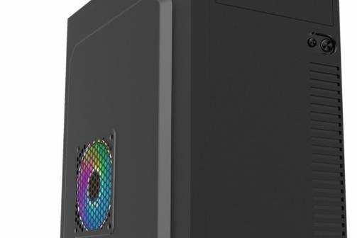 Graphics card inside computer case