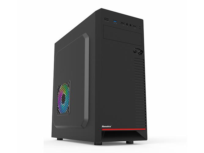 Computer setup with cable management