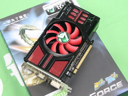 铭瑄GTX550Ti散热风扇特写