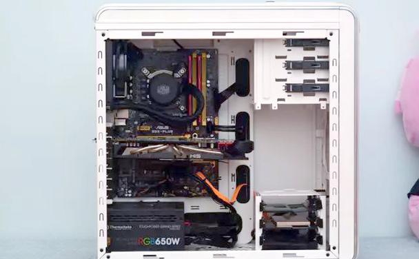 Computer setup with peripherals