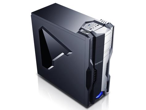 Computer chassis close-up