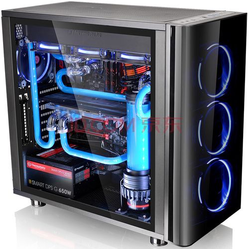 Gaming PC setup with RGB lighting