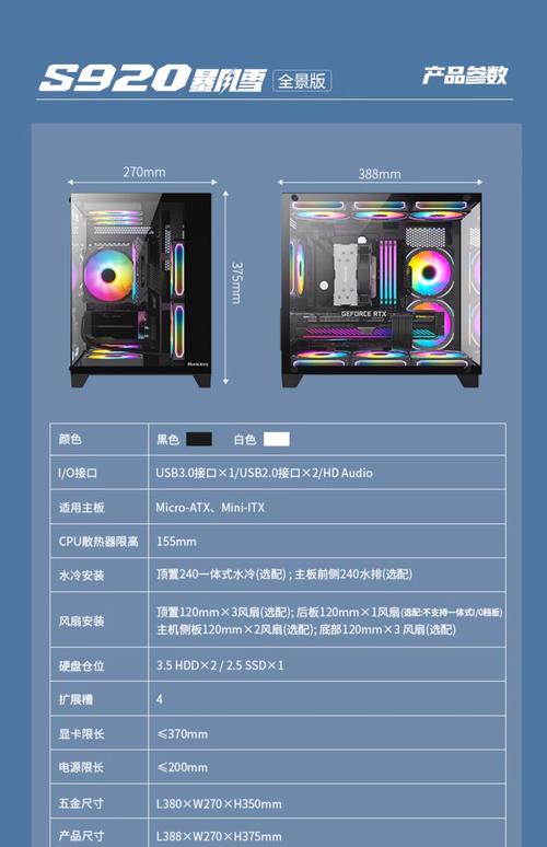 PC机箱内部仓位和扩展规格