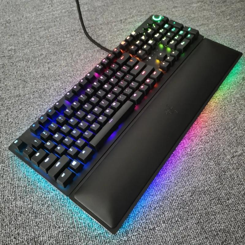 RGB backlit keyboard in use