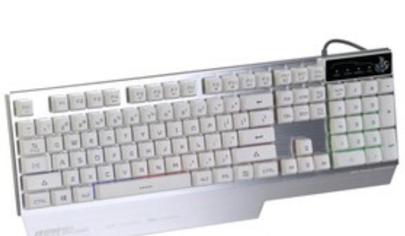 Gaming keyboard close-up