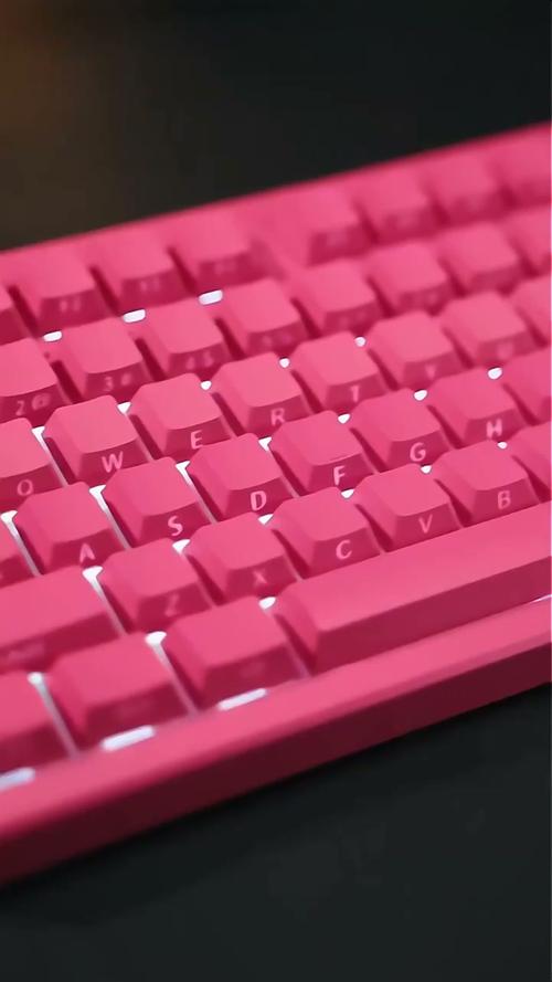 Mechanical keyboard switches close-up