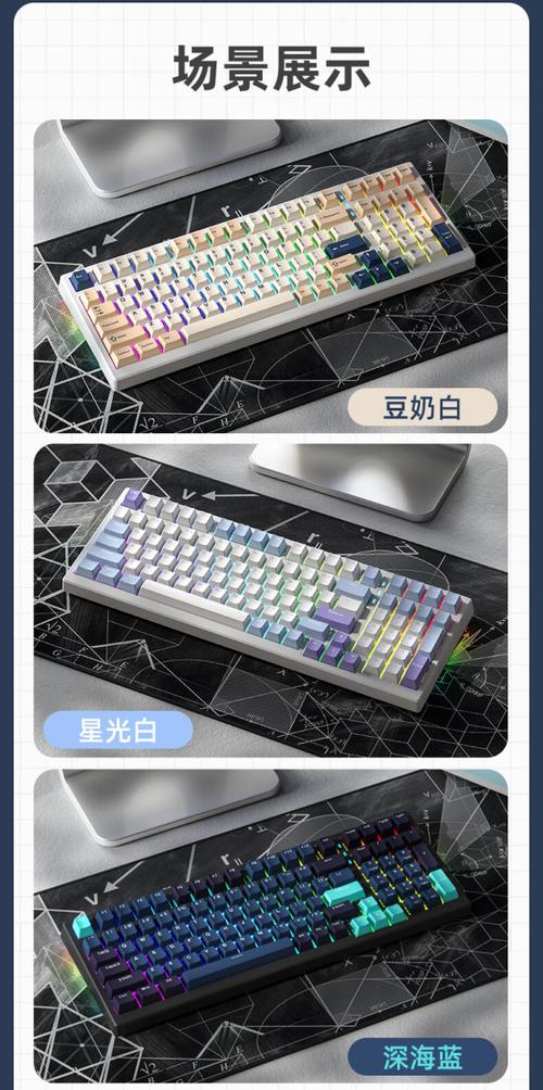 新盟X98PRO白色键盘外观展示