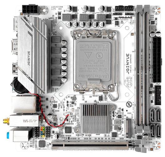 Person choosing computer hardware