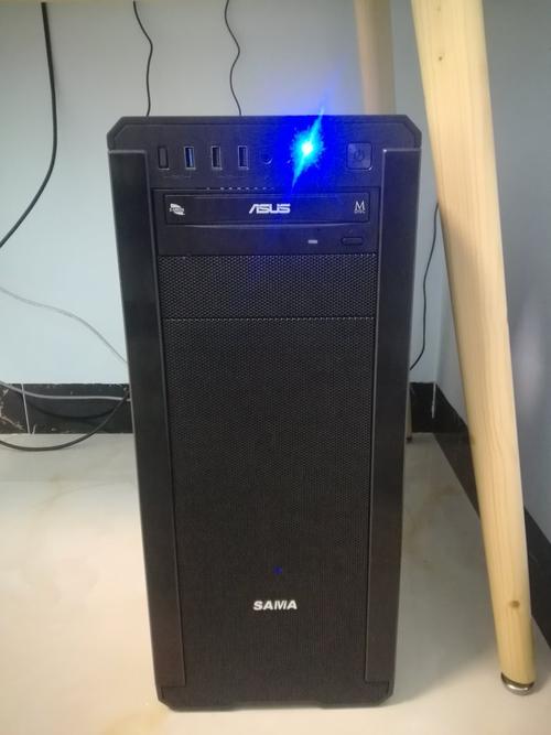 Black computer case close-up