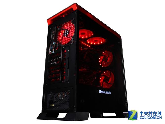 Black mid tower PC case on desk